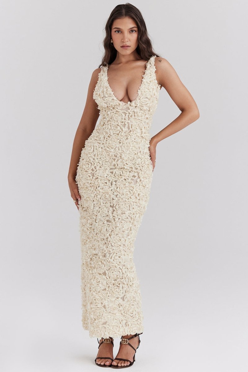 HAILEY - VESTIDO INSPIRADO EN PÉTALOS CON ESTILO GRACIOSO