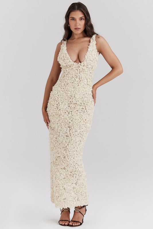 HAILEY - VESTIDO INSPIRADO EN PÉTALOS CON ESTILO GRACIOSO