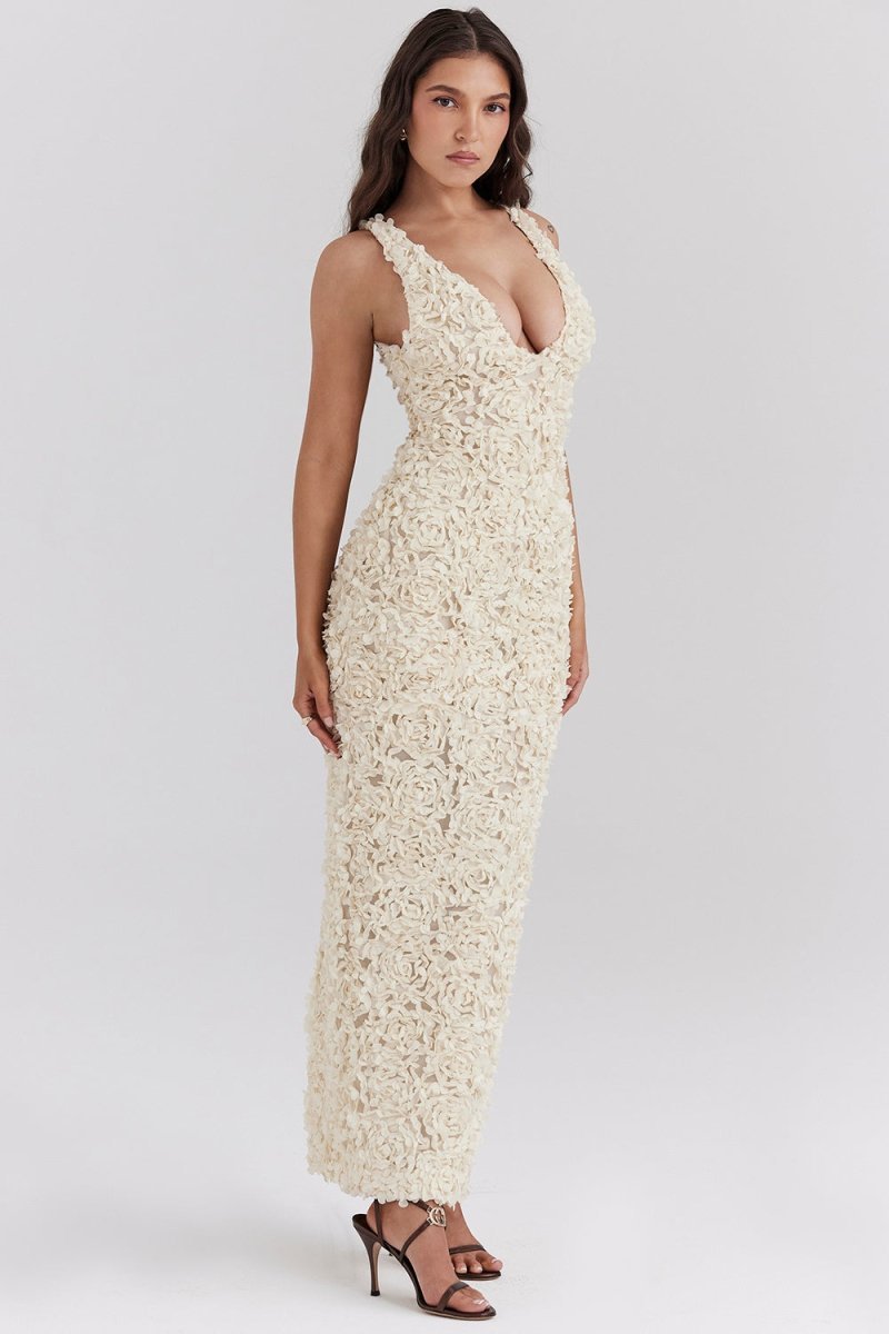 HAILEY - VESTIDO INSPIRADO EN PÉTALOS CON ESTILO GRACIOSO