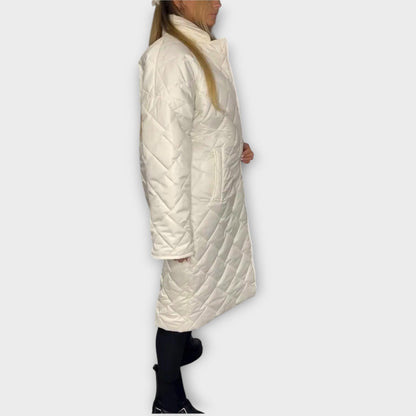 Chaqueta Acolchada Reversible con Forro de Leopardo