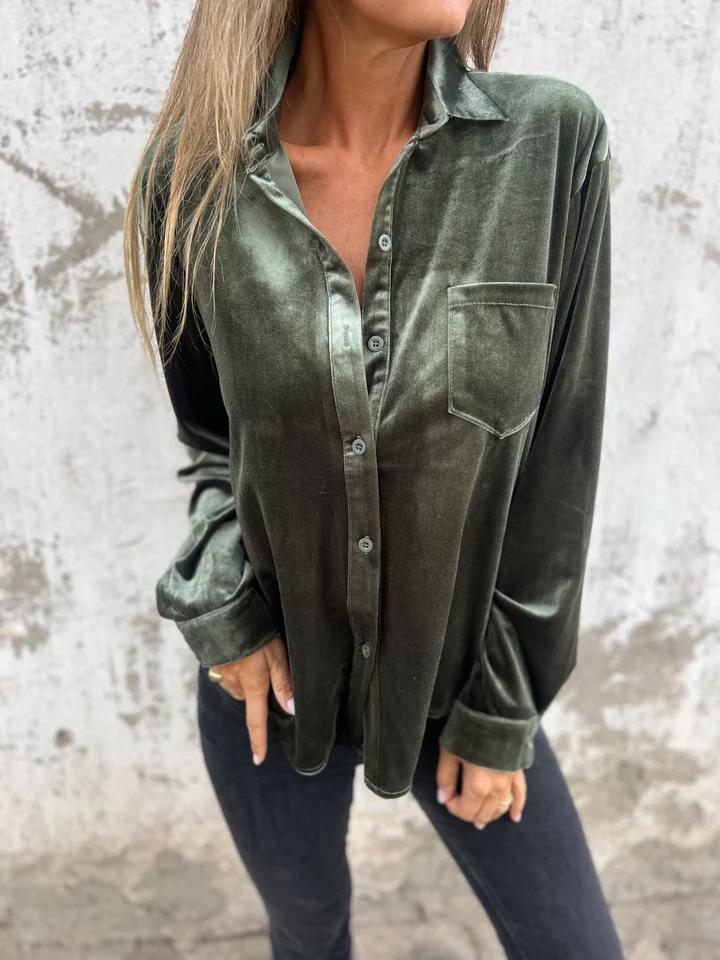 Kaya - Elegante Blusa de Terciopelo