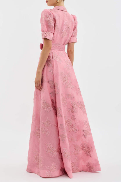 Anabella | Vestido Corto con Mangas Abullonadas