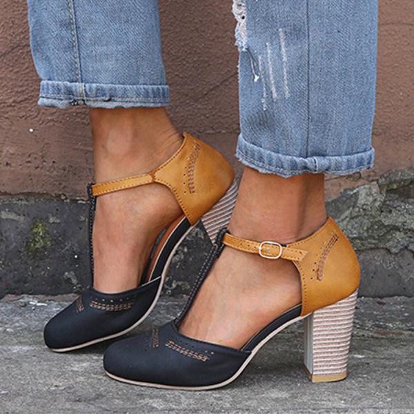 Clarina - Zapatos de tacón bloque elegante