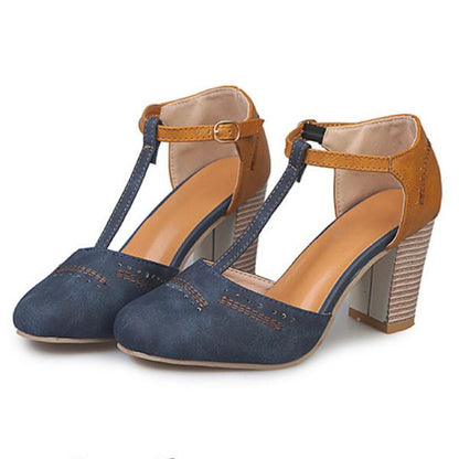 Clarina - Zapatos de tacón bloque elegante
