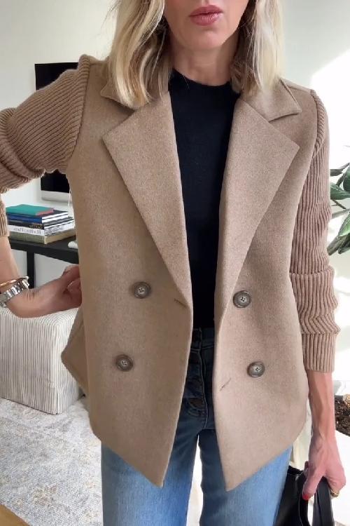 Lenora™ | Blazer de Manga de Punto Chic Premium