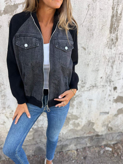 Audrey - Chaqueta de Denim Clásica Versátil