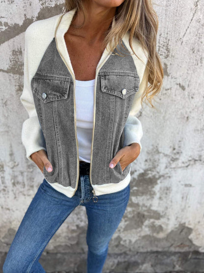 Audrey - Chaqueta de Denim Clásica Versátil