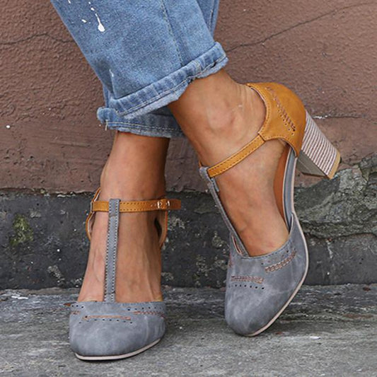 Clarina - Zapatos de tacón bloque elegante