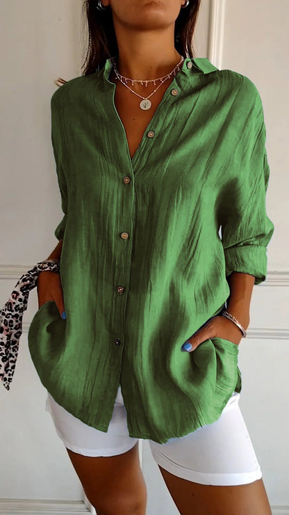 Sasha - Camisa Elegante con Estilo Plisado