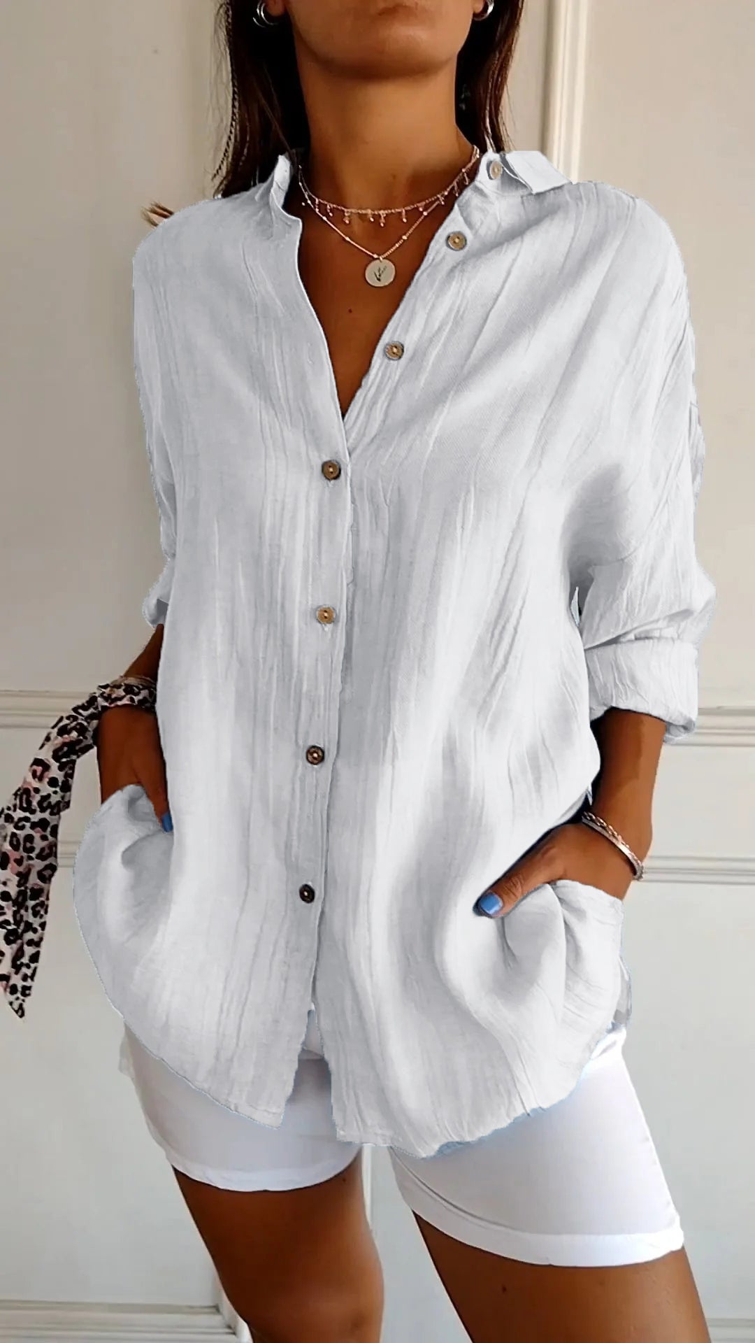 Sasha - Camisa Elegante con Estilo Plisado