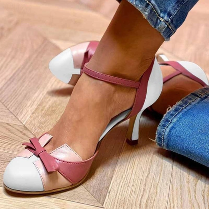 Rosa - Sandalias con tacón alto y elegantes