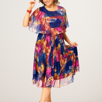 AYALA | VESTIDO DE CHIFFON CÓMODO TALLA PLUS