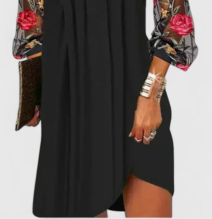 NICOLE – VESTIDO MINI BORDADO ELEGANTE