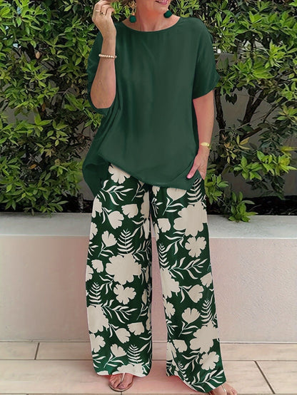 Bonnie - Conjunto floral elegante para estilo y confort