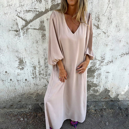 Ella | Vestido Boho Largo Con Bolsillos