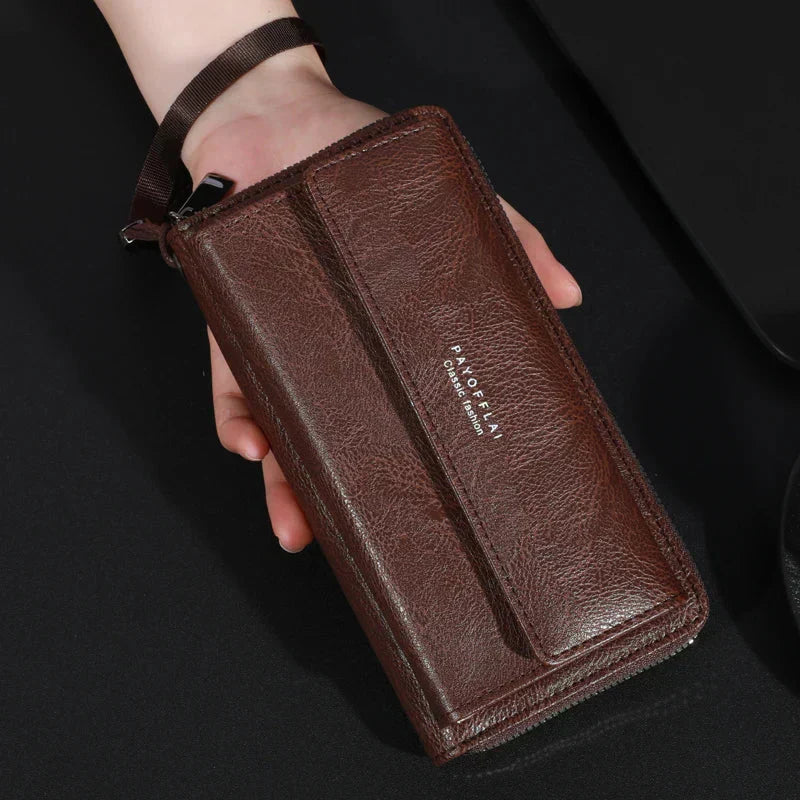 Briony | Clutch con cremallera de PU multifuncional