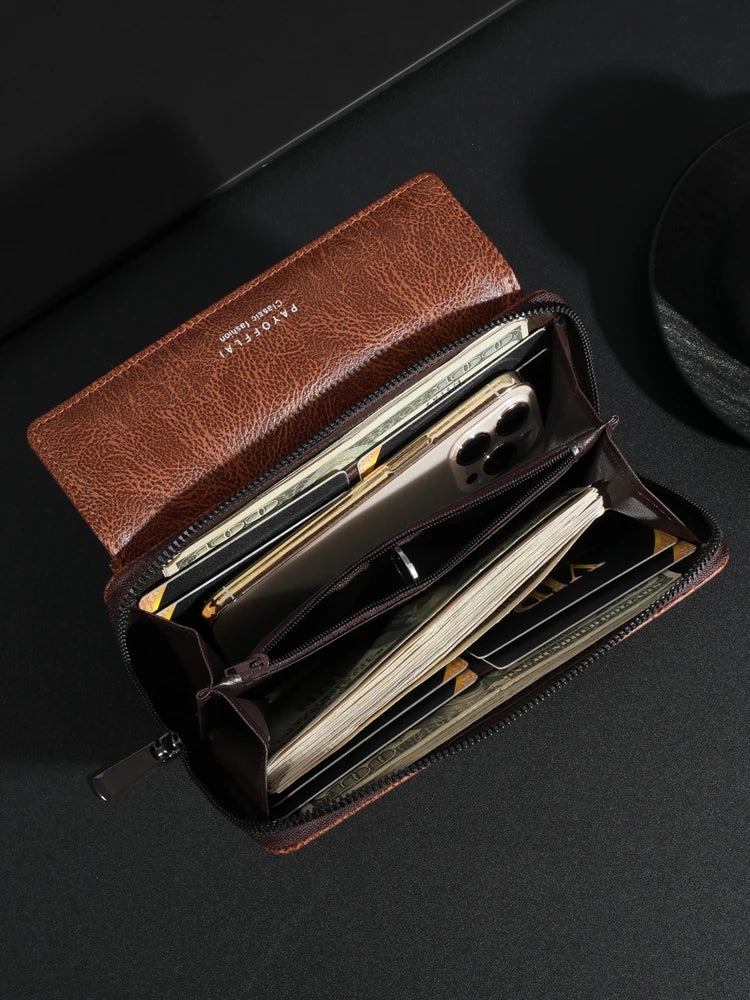 Briony | Clutch con cremallera de PU multifuncional