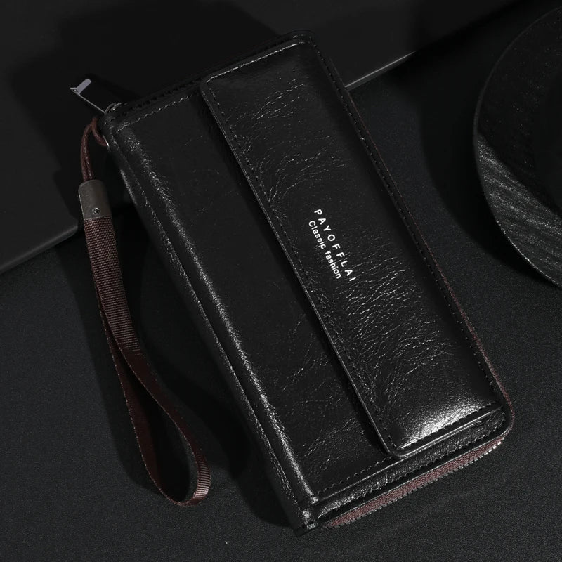 Briony | Clutch con cremallera de PU multifuncional
