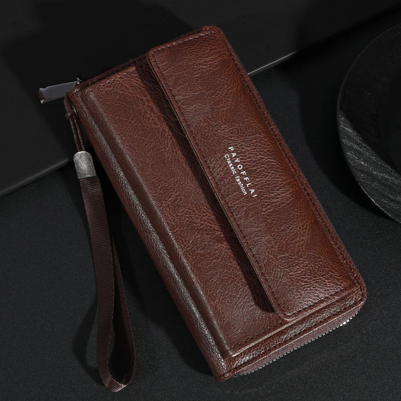 Briony | Clutch con cremallera de PU multifuncional