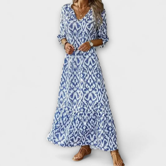 ARIELLE – VIBRAS COSTERAS VESTIDO MAXI