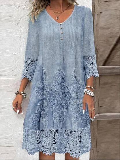 Lisa | Vestido de Escote en V con Encaje