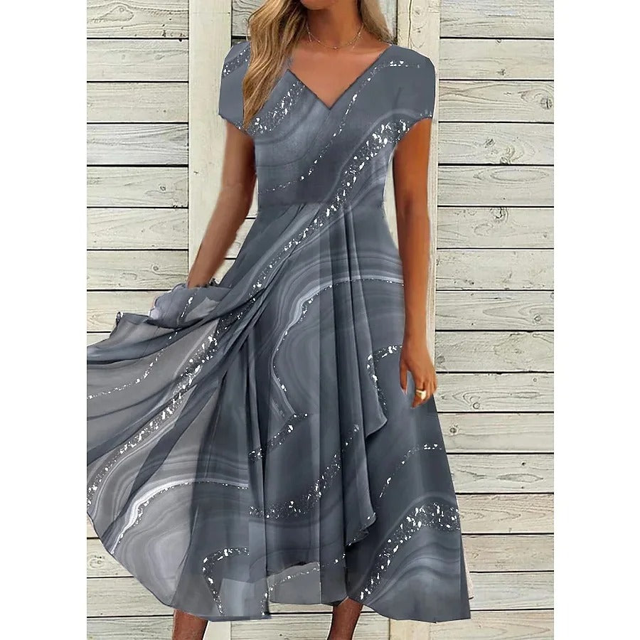 Naomi | Vestido Midi con Escote en V