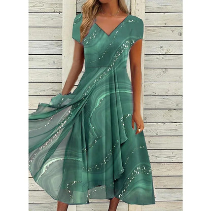 Naomi | Vestido Midi con Escote en V