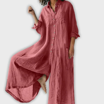 CECILIA – VESTIDO MAXI CON BOTONES RELAJADO