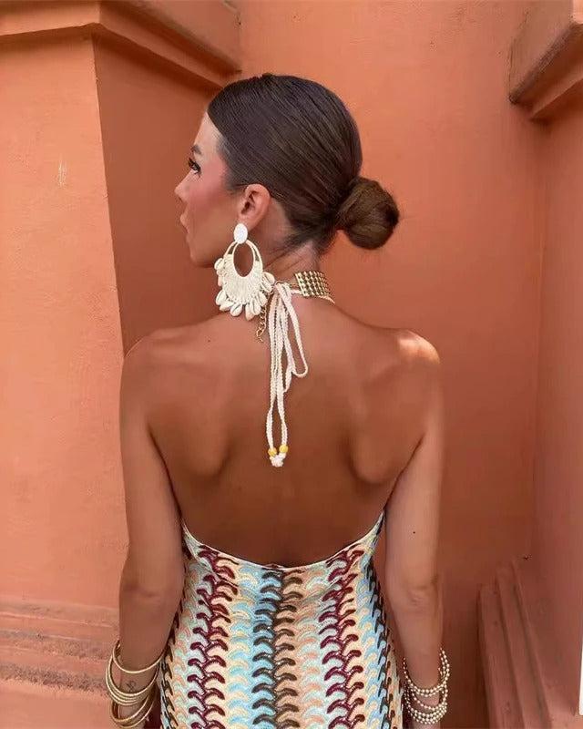 ARLETTE – VESTIDO TUNIC DE CROCHET BOHO PARA PLAYA