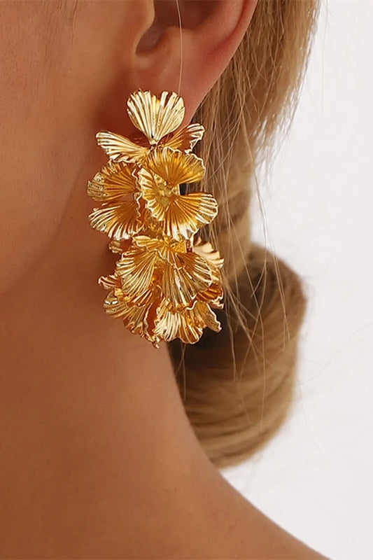 Hadley | Pendientes en forma de C con diseño floral