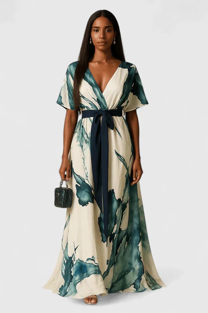 CHEYENNE – VESTIDO MAXI ENVOLVENTE ELEGANTE