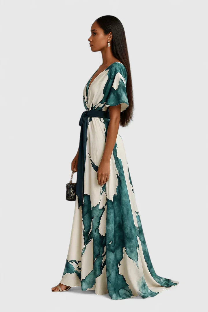 CHEYENNE – VESTIDO MAXI ENVOLVENTE ELEGANTE