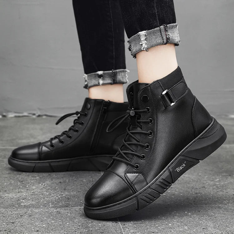 Leonzio - Botines de Cuero Elegantes