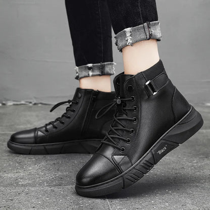 Leonzio - Botines de Cuero Elegantes