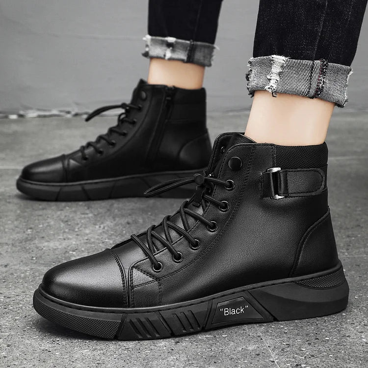Leonzio - Botines de Cuero Elegantes