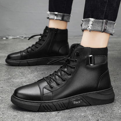 Leonzio - Botines de Cuero Elegantes