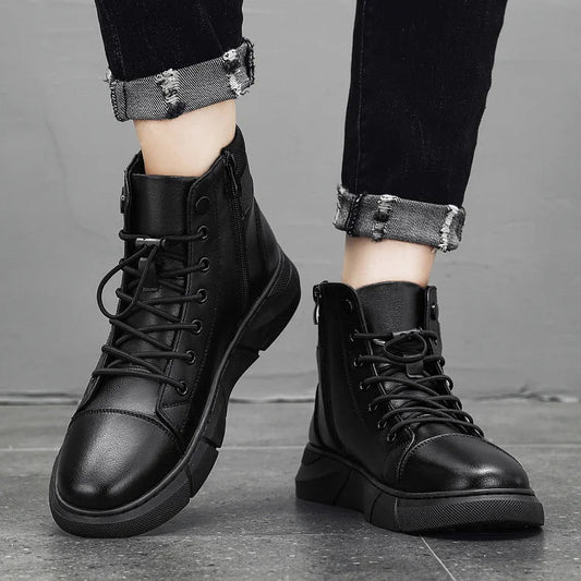 Leonzio - Botines de Cuero Elegantes