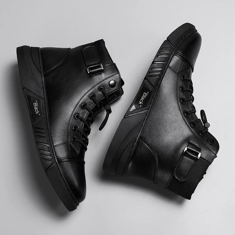 Leonzio - Botines de Cuero Elegantes