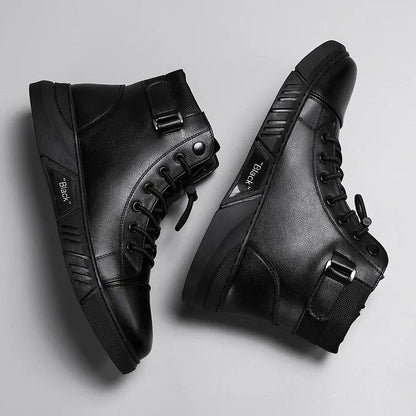 Leonzio - Botines de Cuero Elegantes
