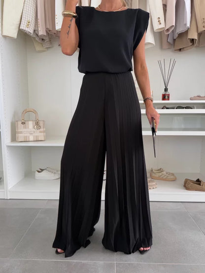 Marian - Conjunto Plisado Elegante