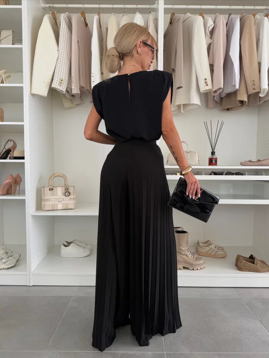 Marian - Conjunto Plisado Elegante