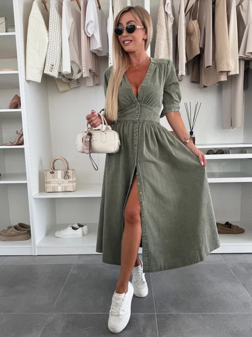 Marit | Vestido de Denim Radiante