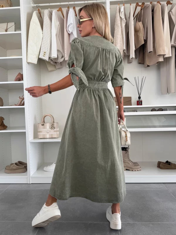 Marit | Vestido de Denim Radiante