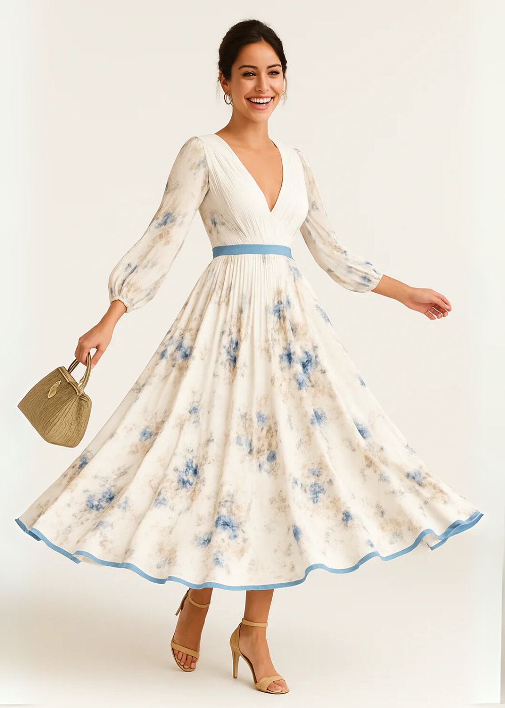 Kate | Vestido Maxi Floral Elegante