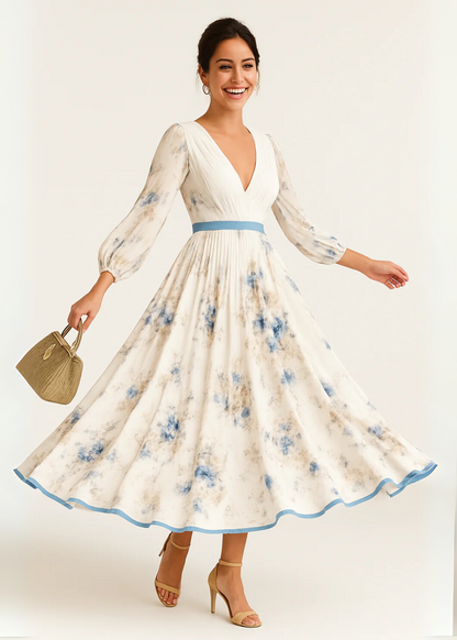 Kate | Vestido Maxi Floral Elegante
