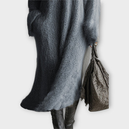 Vestido Pullover V-Neck Fuzzy Luxe