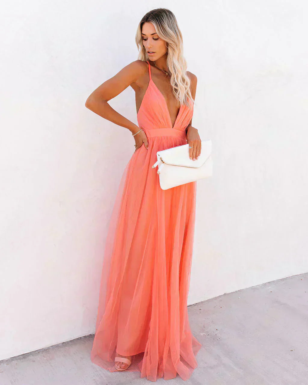 SERENA – VESTIDO MAXI CREPÚSCULO SUSURRANTE