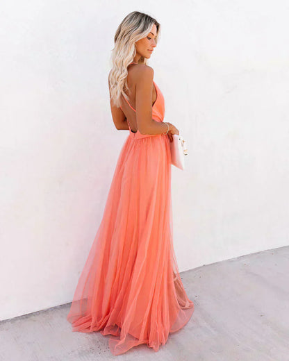 SERENA – VESTIDO MAXI CREPÚSCULO SUSURRANTE