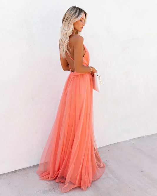 SERENA – VESTIDO MAXI CREPÚSCULO SUSURRANTE