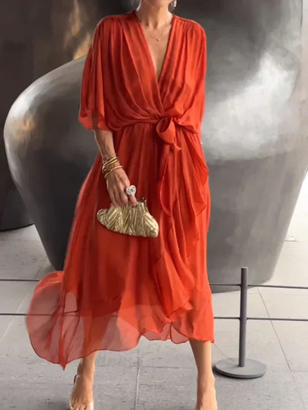 Ulani | Vestido Flowy con Escote en V